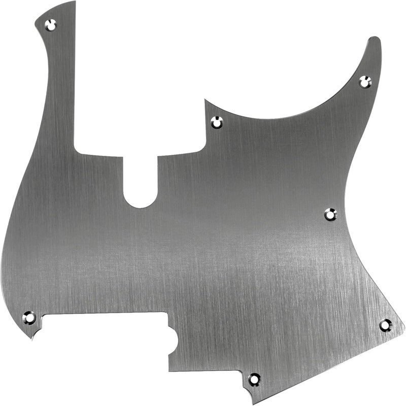 Hemiola Pickguard for Yamaha BB Series Bass Guitars, Gray Chrome Anodized, Compatible with 4 String BB234/434/734A/P34 Models, 1 Unit - Image 1